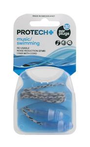 Ear Plugs: PROTECH + Music/Swim E/plug W/CC 1pr