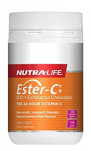 NL Ester C 500mg Echinacea Chew 120s