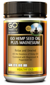 GO Hemp Seed Oil Plus Magnesium 100s