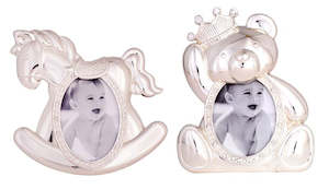 Baby Gifts: Silver baby frame 37122