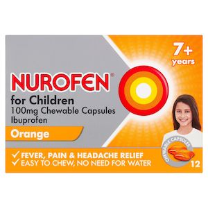 All Cold Flu: NUROFEN Child 7+ Years Chew Orng 12s
