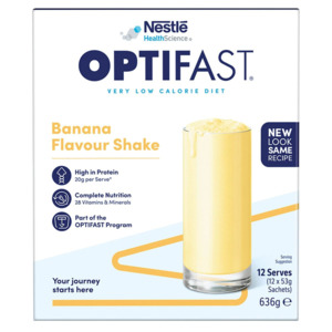 Weight Control: OPTIFAST VLCD Shake Banana 12pk