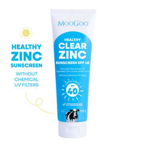 Sunscreen After Sun: MooGoo Clear Zinc Sunscreen SPF40 120g