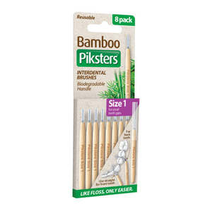 Dental Hygiene: Piksters Bamboo Size 5 Blue 8pk