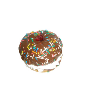 Choc Topped Cream Donut