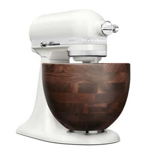 Electrical: KitchenAid KSM156 Stand Mixer Porcelain with Walnut Bowl