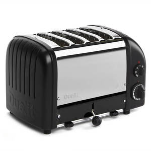 Electrical: Dualit Classic Toaster 4 Slice Matt Black