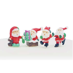 Cake Decorating: Cutie Santa Plastic Cake Topper Picks