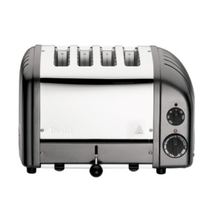 Dualit Classic Toaster 4 Slice Metallic Charcoal
