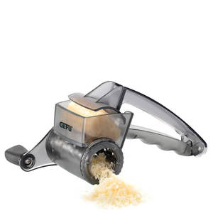 Graters Peelers: Gefu Rullare Rotary Grater with 3 Laser Cut Blades