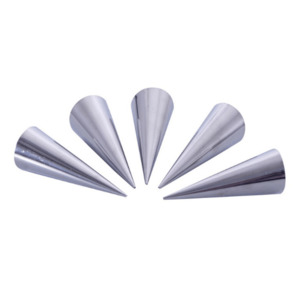 Stainless Steel Cream Horns Set of 6