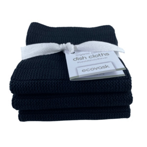 Household Cleaning: Ecovask Dishcloths 3pk Raven