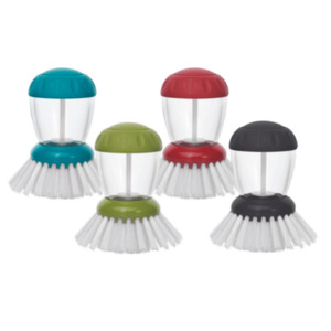 Dish Racks Brushes Mats: Liquid Soap Dispenser Dish Brush