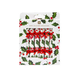 Stock The Pantry: Talking Tables Holly Christmas Saucer Crackers 8pk