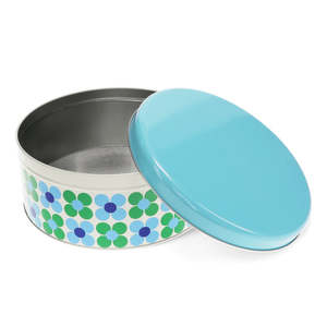 For The Baker: Rex London Blue and Green Daisy Cake Storage Tin