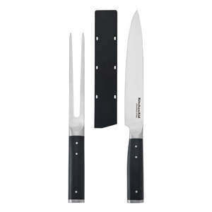 KitchenAid Gourmet Two Piece Carving Set Matte Black