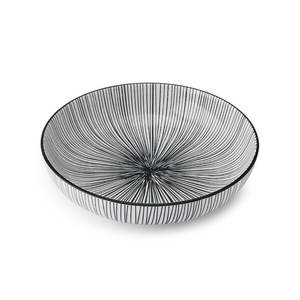 Mikasa Shallow Bowl 21cm Black Strip