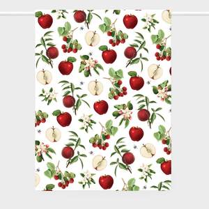 Tools For Your Eco Home: Father Rabbit Linen Apples and Bees Tea Towel
