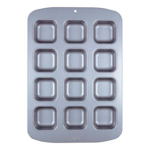 PME Mini Square Cake Pan Non Stick 12 Cup