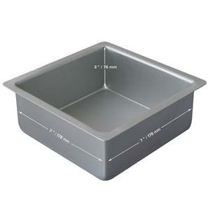 Cake Pans: PME Square Cake Pan 7x7x3in
