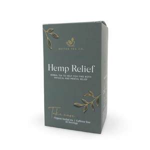 Coffee Tea: Better Tea Co Hemp Relief Tea Pouch 35Serves