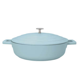 Mastercraft Cast Aluminium Shallow Casserole Sky Blue