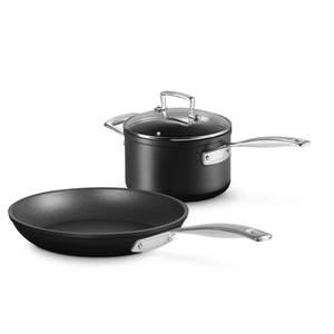 Sale: Le Creuset Toughened Non-Stick Saucepan & Frypan Set 2pce
