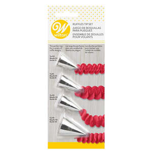 Cake Decorating: Wilton Ruffle Tip Set 4pc