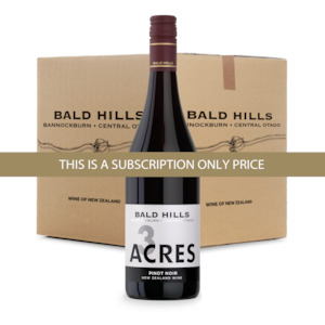 Cellar Club: Subscribe & Save 20% ~ 12 Pack of 3 Acres Central Otago Pinot Noir 2021