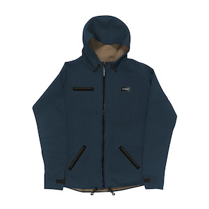 Wetsuit Over Coat: Southby Focal OneFive Neoprene Coat - Slate