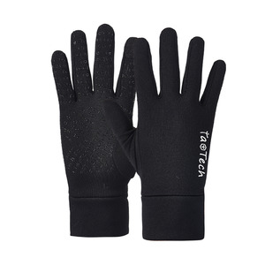 Taotech: TaoTech Flip Finger Liner Gloves - Black