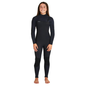 Wetsuits: O'Neill Girl's Hyperfreak CZ Full 3/2+ Steamer - Black