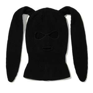 BSR Bunny Ear Facemask - Black