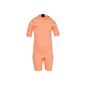 Wetsuits: O'Neill Girl's Toddler Reactor BZ SS Spring 2mm - Seashells