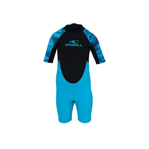 Wetsuits: O'Neill Boy's Toddlers Reactor BZ SS Spring 2mm - Tie Dye Blue