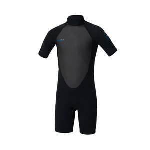 Wetsuits: O'Neill Boy's Reactor 2 BZ SS Spring 2mm - Black/ Black
