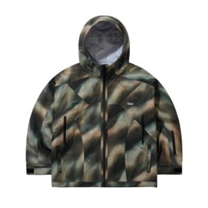 BSR DSXBS 3L Seam Sealing Hooded Shell Jacket - Olive Smoke