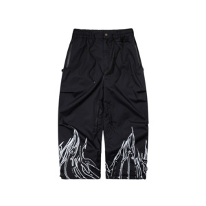 Snow Gear: BSR Flame Edge Super Wide Ventilation Pants - Black