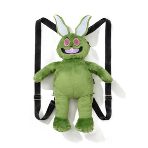 BSR Trippy Rabbit Stuffed Doll Backpack - Green