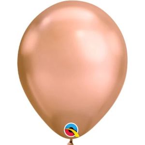 Individual Balloons: Rose gold chrome BALLOON in Sizes - small, regular