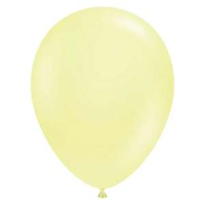 Individual Balloons: LEMONADE-LIGHT YELLOW - BALLOON in Sizes - small, regular or large