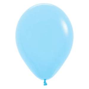 Individual Balloons: PASTEL MATTE BLUE - BALLOON in Sizes - small, regular or large