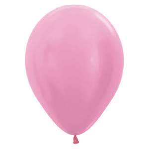 SATIN PINK - BALLOON in Sizes - small, regular or large