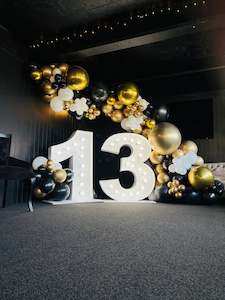 Light Up Number Hire: 13 Giant light up number hire