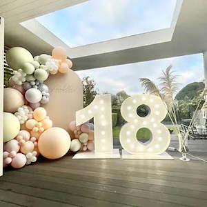 Corporate Balloon Packages: Full milestone birthday set up rental