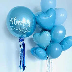 Helium Balloons: Personalised foil helium bundle