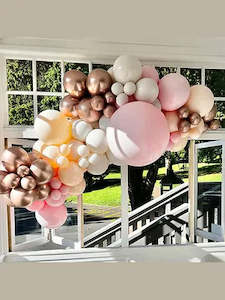 Grab and Go blissful blush inflated balloon garland 2.5m MIDI
