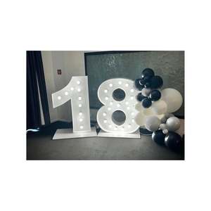 Giant 18 Light-Up Number Hire | 18th Birthday Auckland