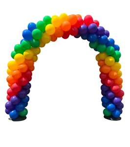 Rainbow Balloon arch Delivered and set up