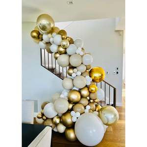 Grab and Go inflated balloon garland 3-4m Neutral